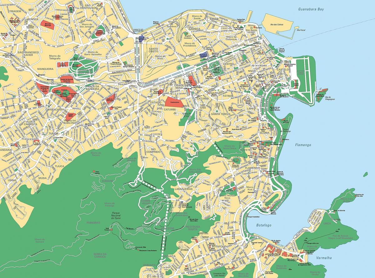 Rio de Janeiro dans la carte