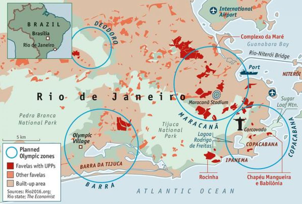 sécurité de carte de Rio de Janeiro
