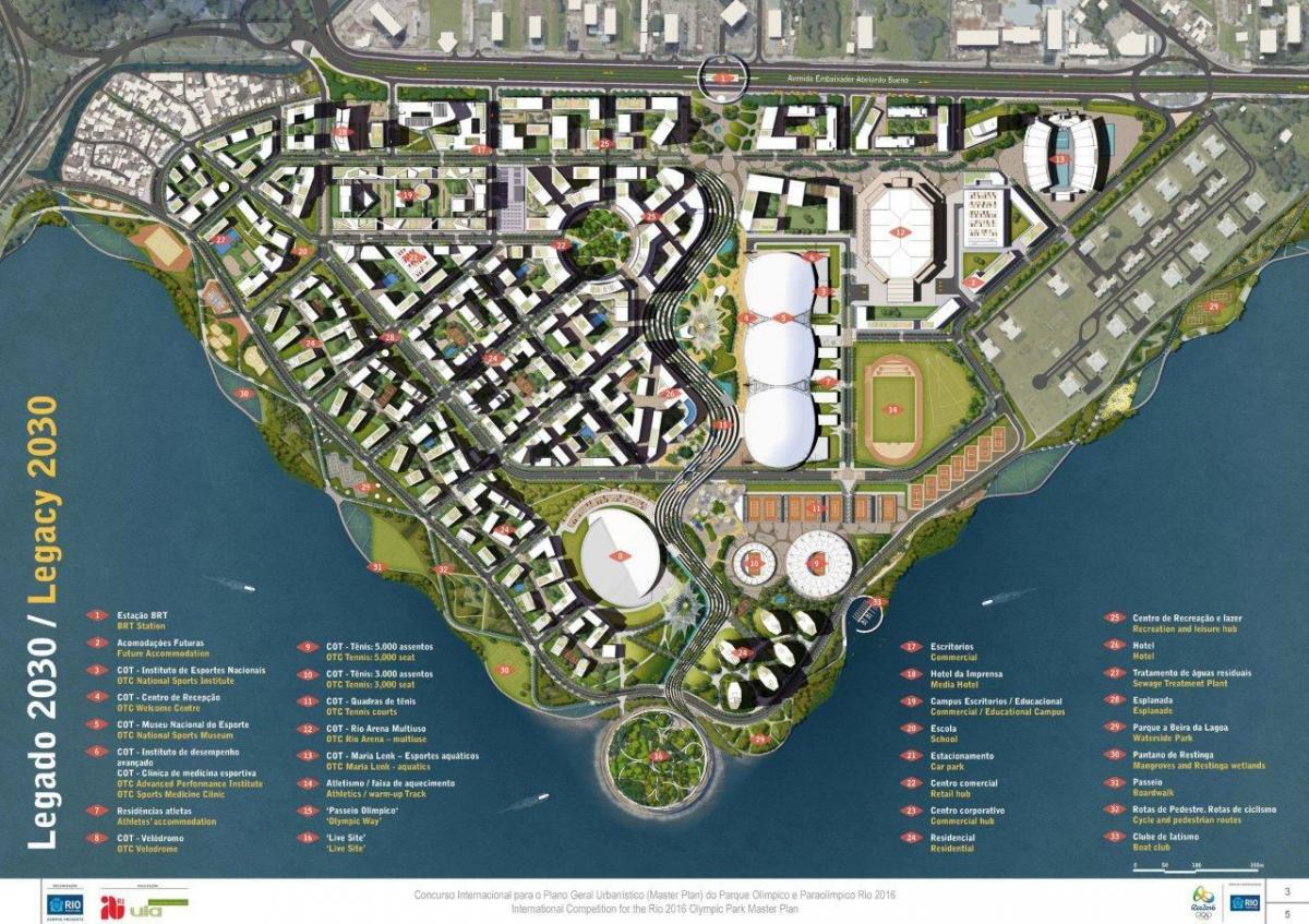 la carte de Rio park